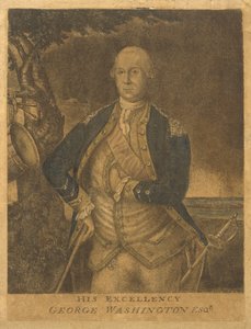 ジョージ・ワシントン閣下（1776年頃）（メゾチント 作： Francesco Fergola
