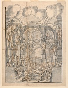法廷シーン 作： Francesco Galli Bibiena