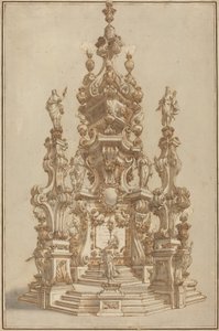 亡き貴族のための壮大なカタファルク 作： Francesco Galli Bibiena