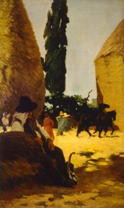 ビスタ、フランチェスコ・ジョリ作（1846-1922）の祖父、キャンバスに油彩 作： Francesco Gioli