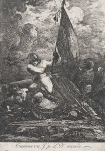 戦闘シーン、おそらく18世紀。 作： Francesco Giuseppe Casanova