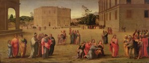 ジョセフは父と兄弟をファラオに差し出します、1515年