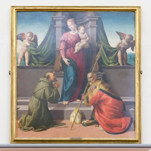 Madonna and Child com São Francisco e Zenobius 作： Francesco Granacci