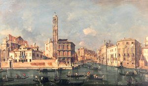 大運河：サンジェレミアとカネレジオへの入り口 作： Francesco Guardi