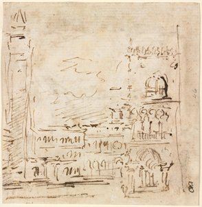 ドゥカーレ宮殿のあるサン マルコ広場 作： Francesco Guardi