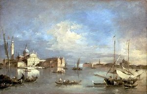 バチーノ・ディ・サンマルコからのサン・ジョルジョ・マッジョーレ 作： Francesco Guardi