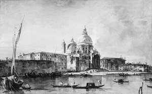 サンタ マリア デッラ サルーテ、1760 年代半ばから後半。 作： Francesco Guardi