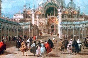 サンマルコ広場の昇天祭、c1775 作： Francesco Guardi