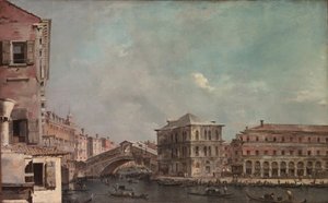 リアルトの上の大運河、1760年代後半。 作： Francesco Guardi