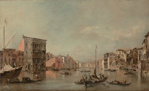 ヴェネチアのグランド・カナルとベンボ宮殿 作： Francesco Guardi