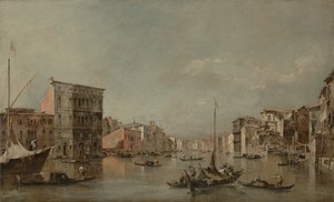 ヴェネツィアの大運河とベンボー宮、1768年頃 作： Francesco Guardi