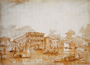 Ca」ペザロと大運河 作： Francesco Guardi