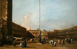 ベネチアのサンマルコ広場 作： Francesco Guardi