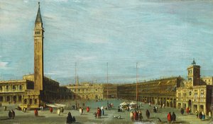 サンマルコ広場、ヴェネツィアは西を向いており、 作： Francesco Guardi