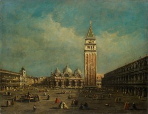 ヴェネツィアのサンマルコ広場 作： Francesco Guardi