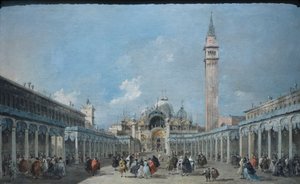サン・マルコ広場での昇天の祝日 1775年頃 油彩・カンヴァス 作： Francesco Guardi