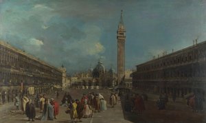 ヴェネツィア、サンマルコ広場、1760年頃 作： Francesco Guardi
