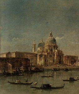ヴェネツィア、サンタ・マリア・デッラ・サルーテ 作： Francesco Guardi