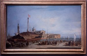 サン・ジョルジョ・マッジョーレからの眺め 作： Francesco Guardi