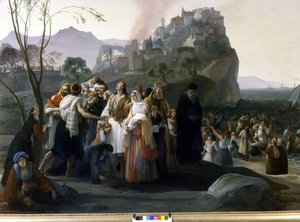 フランチェスコ・ヘイズ（1791 - 1882）。パルガの避難民（1826 - 1831）（グレイスの独立のエピソード）。ミラノ、モダンアートギャラリー。 作： Francesco Hayez