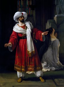 ジョヴァンニ・パピーニ（1796-1867）のメロドラマ「ガリアのアラブ人」でアレキサンダー役を演じたジョヴァンニ・ダヴィッド（1790-1864）。 作： Francesco Hayez