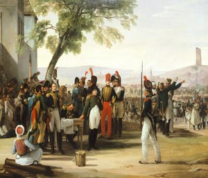 ワグラムの戦いの後のナポレオン、フランチェスコ・ヘイズ（1791-1882）作
