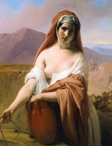 井戸でのレベッカ、1848。 作： Francesco Hayez