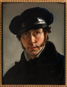 ヘイズ、フランチェスコ（1791-1882）の自画像。油彩・キャンバス、1822年頃個人蔵 作： Francesco Hayez
