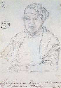 義理の弟ピッポ・スカッチアの肖像のための習作 作： Francesco Hayez