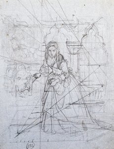秘密の告発のための研究 作： Francesco Hayez