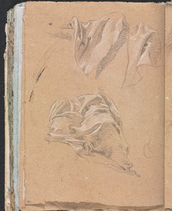 Verona Sketchbook：Drapery Studies page 90、1760。 作： Francesco Lorenzi