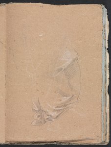 Verona Sketchbook：Drapery study page 57、1760。