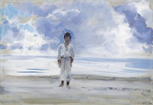 海岸の少年 作： Francesco Paolo Michetti