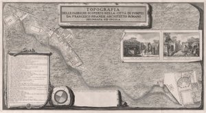 都市で発見された工場の地形？ ポンペイの 作： Francesco Piranesi