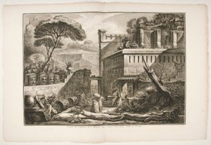 マルニアの墓の眺め 作： Francesco Piranesi