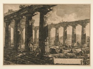 寺院の内部ビュー 作： Francesco Piranesi