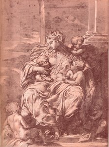 慈善、16世紀、1903 作： Francesco Primaticcio