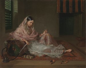 リクライニングするイスラム教徒の女性 作： Francesco Renaldi