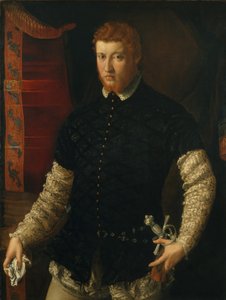 男の肖像。 作： Francesco Salviati
