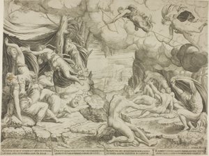 ニオベの子供たちの死 作： Francesco Salviati