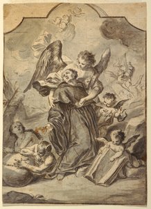 聖ベネディクト修道士のビジョン 作： Francesco Saverio Mergolo