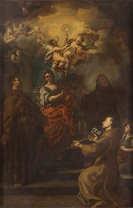 「聖体礼拝」、1677-1747 作： Francesco Solimena