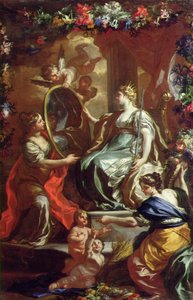 栄光の治世の寓話、1730年頃 作： Francesco Solimena