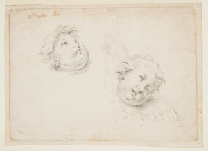 二つのケルビムのための研究 作： Francesco Solimena