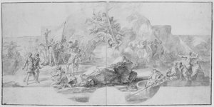 アメリカのコロンブスの着陸、1715年から1716年 作： Francesco Solimena