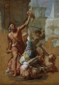 イノセントの虐殺の研究、1700-10年頃（キャンバスに油彩） 作： Francesco Trevisani