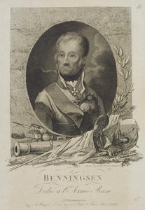 伯爵の肖像レヴィンレオンティアウグストテオフィルフォンベンニッセン1745-1826、1807 作： Francesco Vendramini