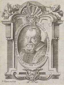 ガリレオ・ガリレイ（1564-1642）、1656年頃（エングレーヴィング） 作： Francesco Villamena