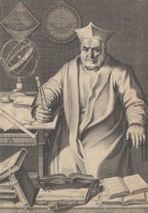 クリストファー・クラヴィウス枢機卿の肖像、1606年。 作： Francesco Villamena