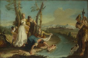 モーセの発見、1740年以降 作： Francesco Zugno